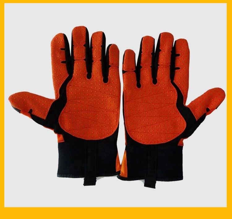 Best Quality Impact Protective Mechanic Gloves / Anti-Vibration Gloves / Oil & Gas Industries Safety Gloves, Impact Gloves