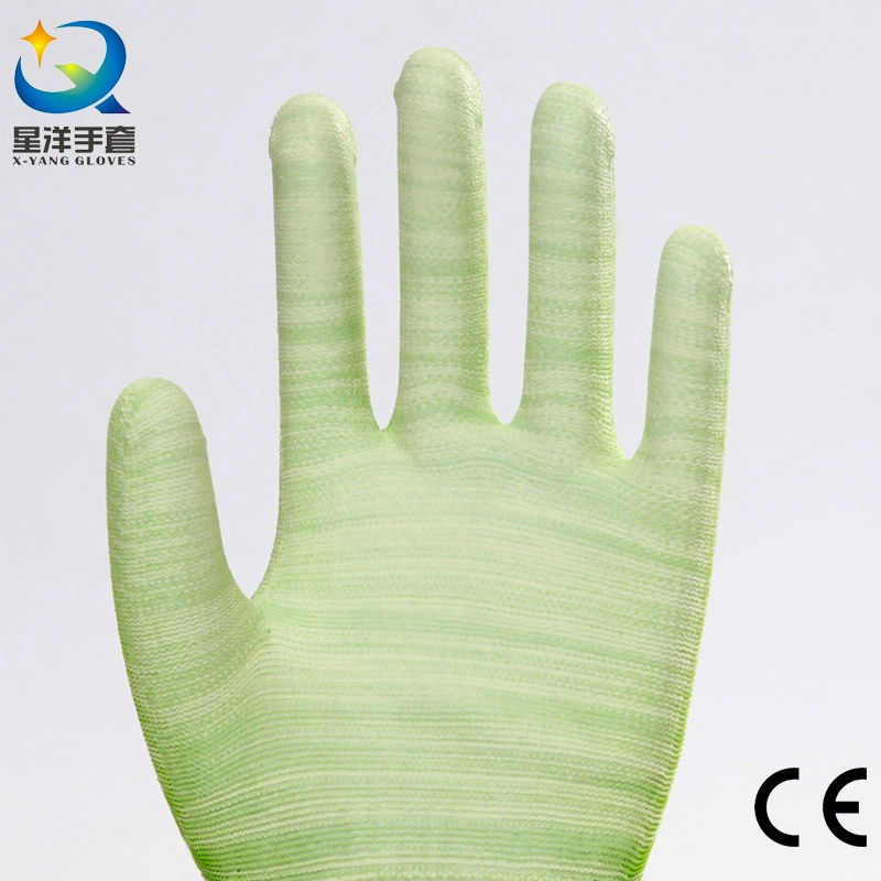 Hot Selling Abrasion Resistance Labor PU Coated Safety Gardening Gloves