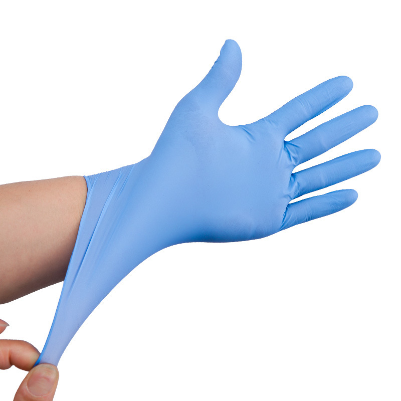 Powder Free Nitrile Gloves Nitrile Safety Hand Gloves Powder Free Dispossable Blue Nitrile Examination Gloves