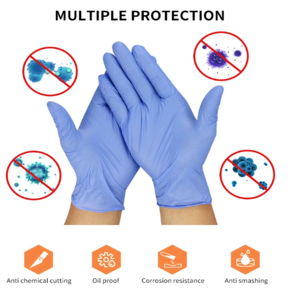 High Quality Factory Wholesale Nitrile Rubber Materials Synthetic Nitrile Gloves Disposable Gloves