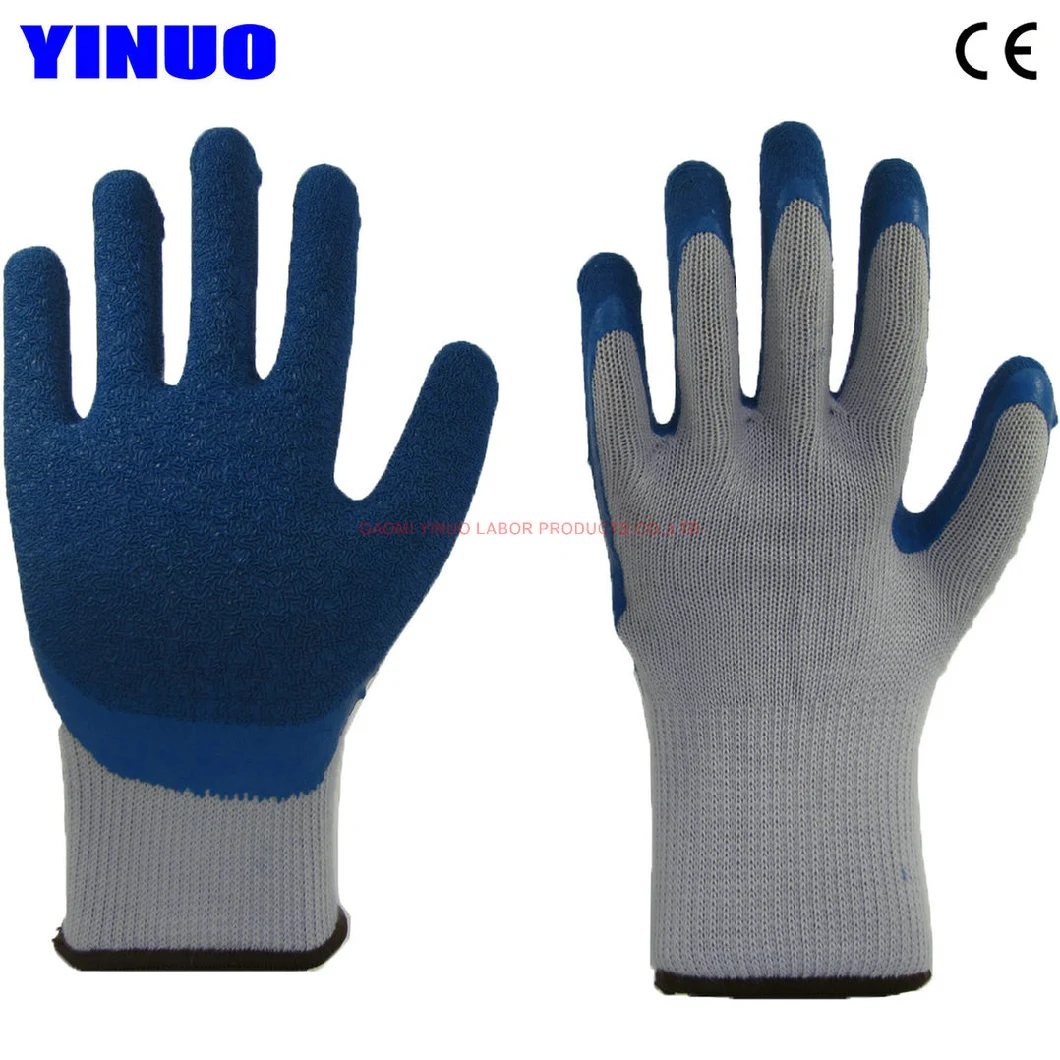 21g Yarn Shell Best Latex Coated Mechanics Industrial Work Gloves