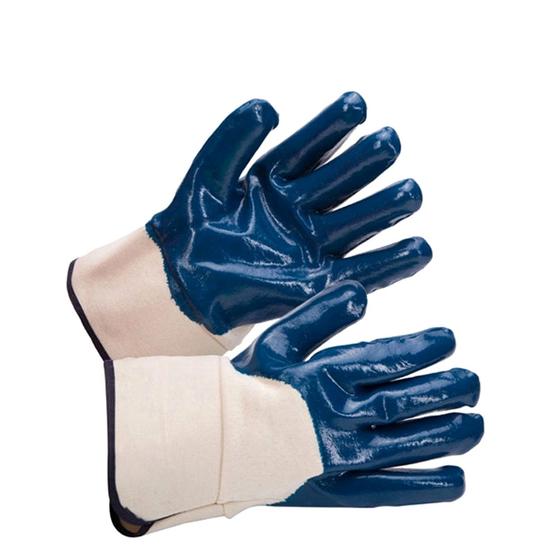 Cotton Safety Gloves PVC Full Coated Latex Gloves Working Gloves