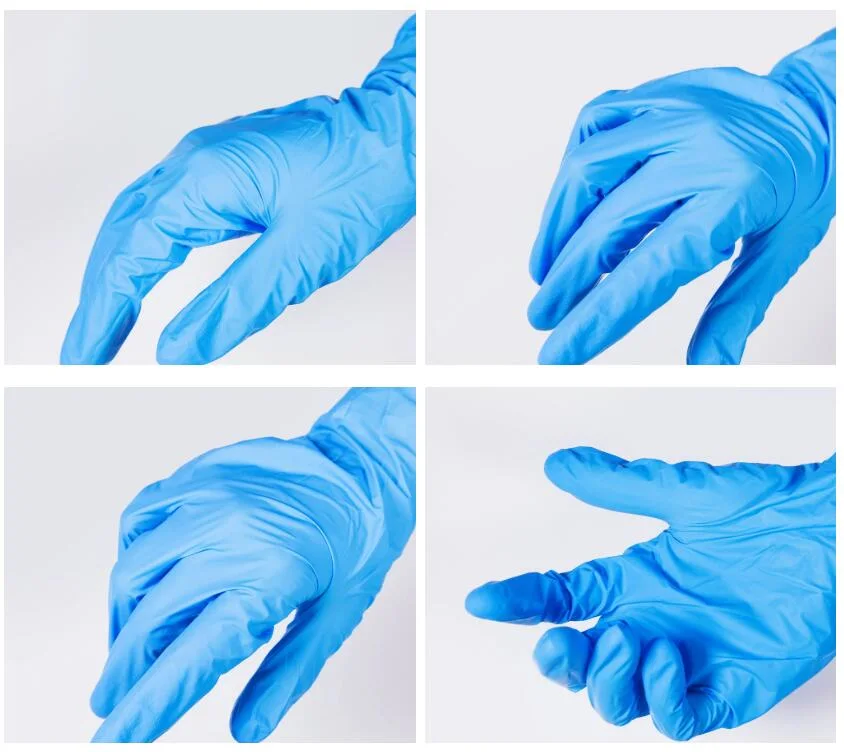 Professional Disposable Industrial-Grade Gloves Blue Nitrile Gloves