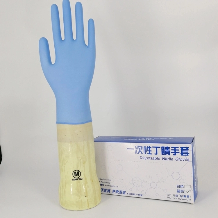 Comfortable Disposable Mechanic Nitrile Gloves Exam Gloves Protective Gloves