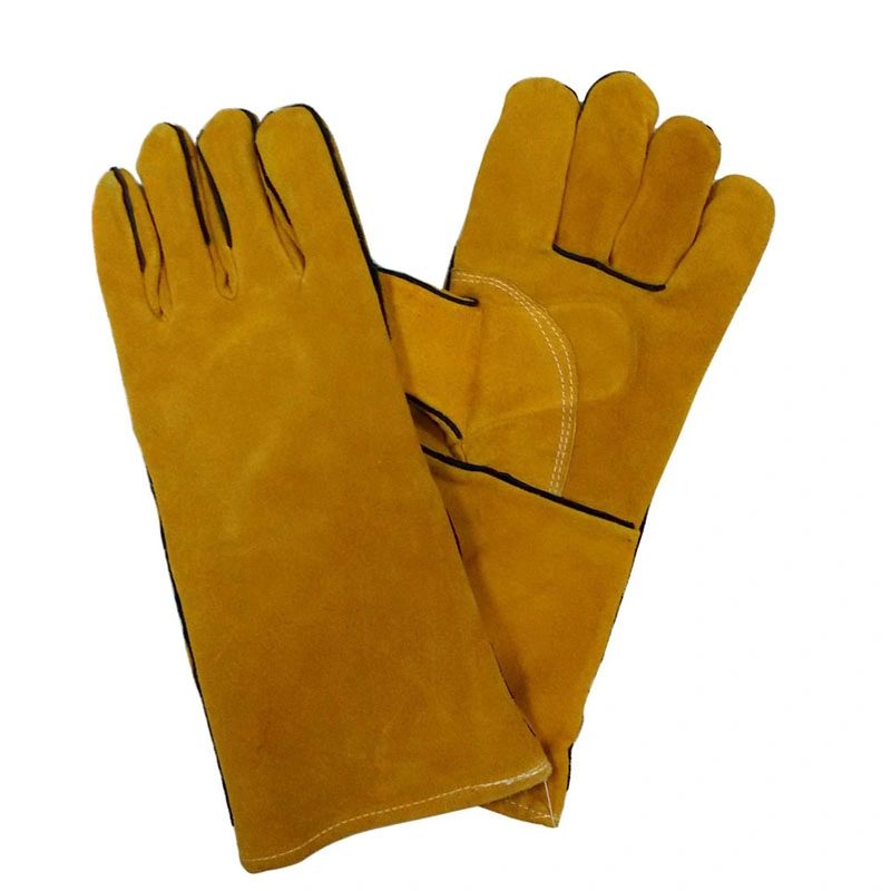 Cow Split Leather Welding Gloves Ce Approved