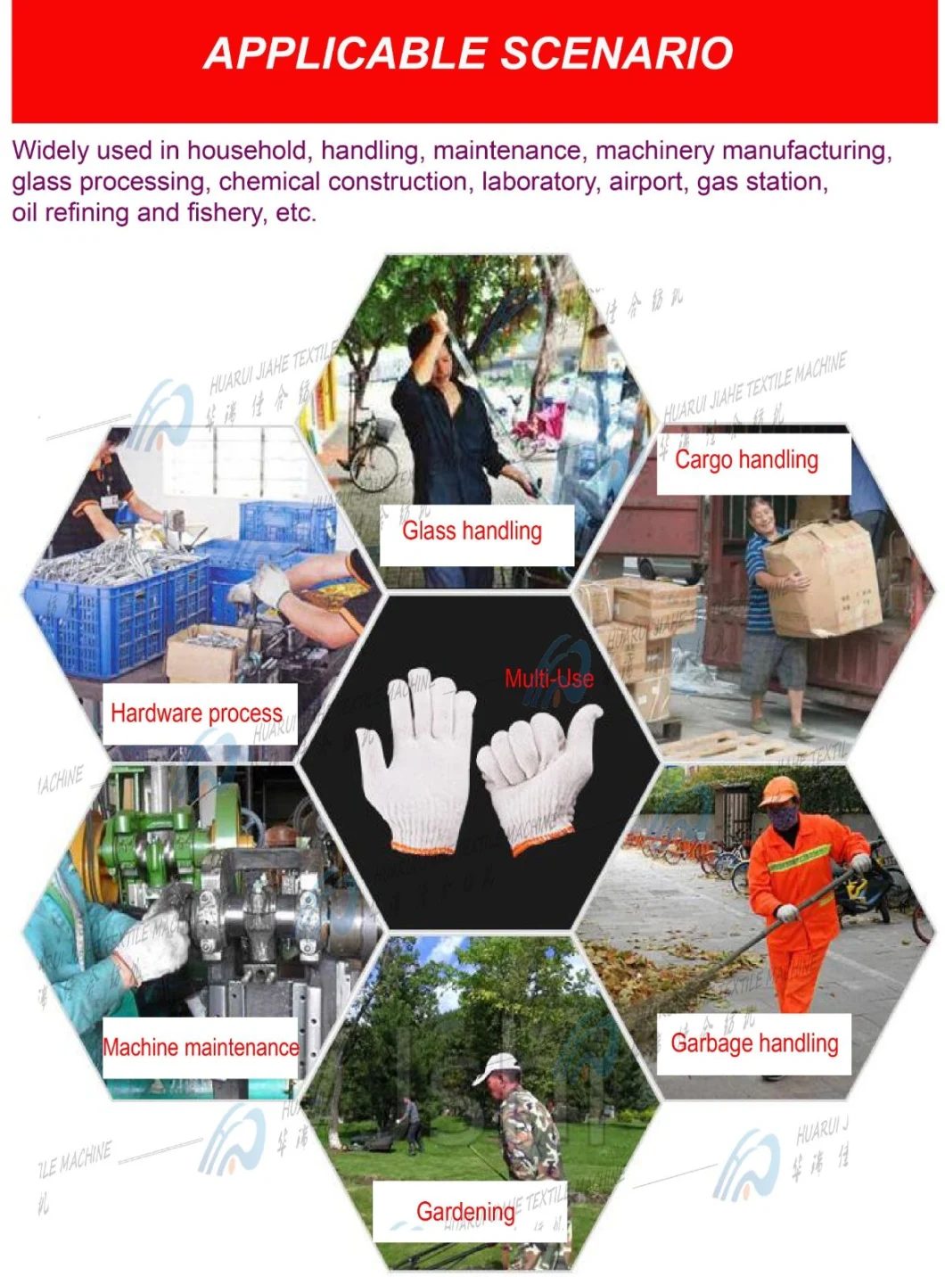 Wholesale White Cotton Yarn Working Hand Safety Gloves