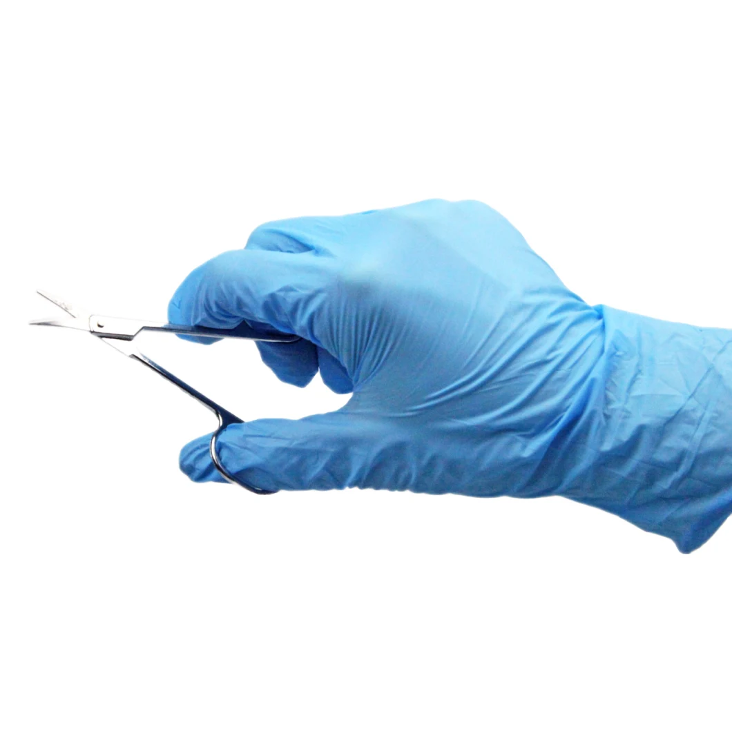 Disposable Free Latex Powder Free Nitrile Examination Safety Work Gloves CE FDA En455 Gloves