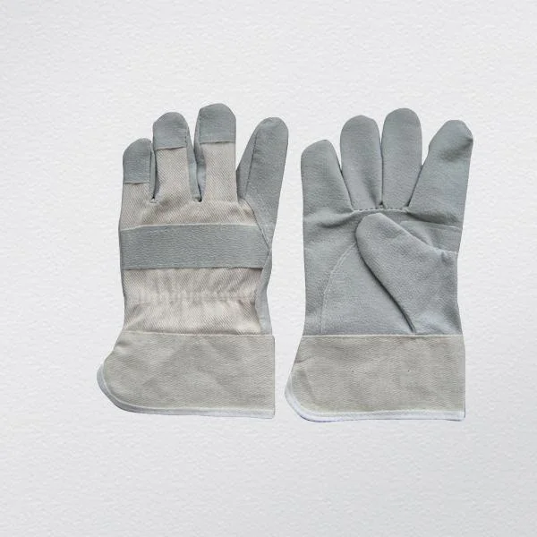 Cow Split Leather Full Palm Gardening Work Glove (Leather Glove-Garden Glove)