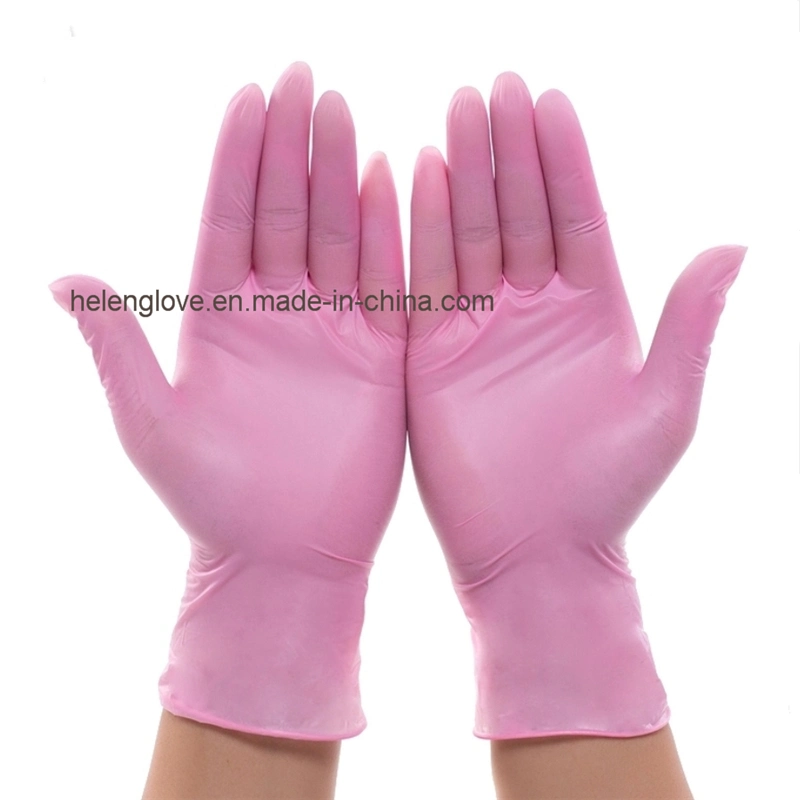 Disposable Nitrile Hand Gloves Powder Free with High Quanlity Ready Stock