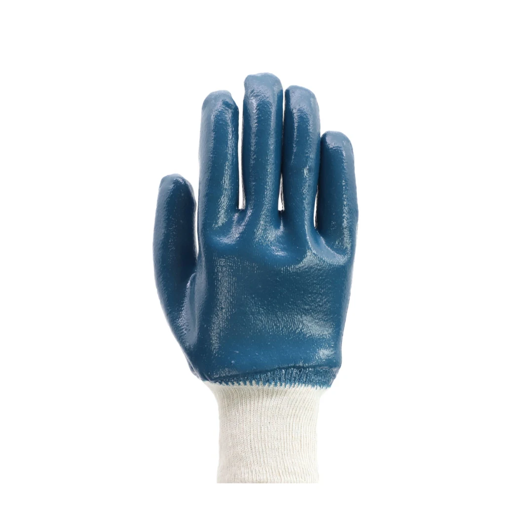 Gardening 13G Polyester Liner with Nitrile Safety Anti-Static Gloves with CE Certificated
