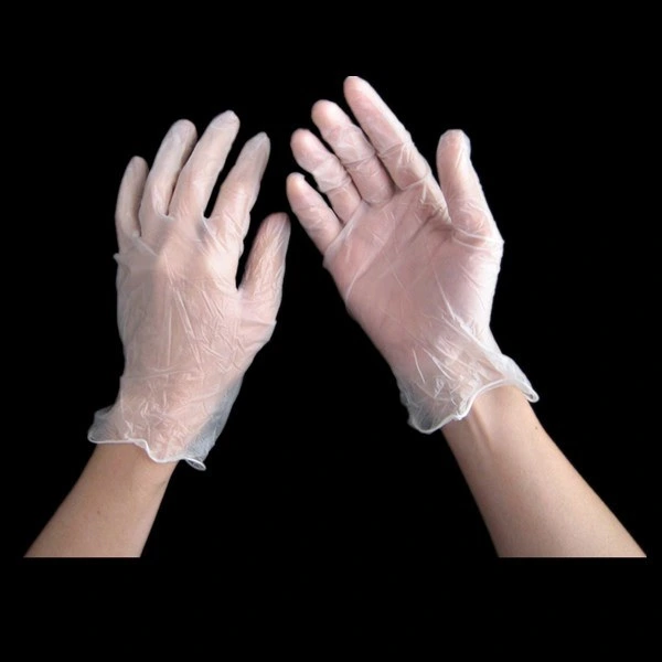 PVC Vinyl Powdered/Powder Free Work Glove for Food Industry