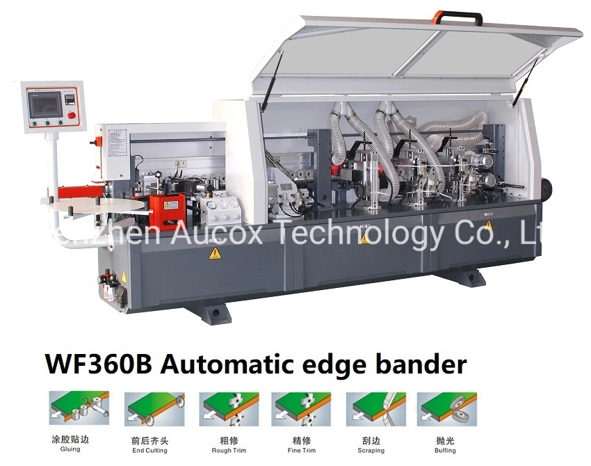 Wf360A with Gluing, End Cutting, Fine Trimming, Scrapping and Buffing Automatic Edge Bander Machine