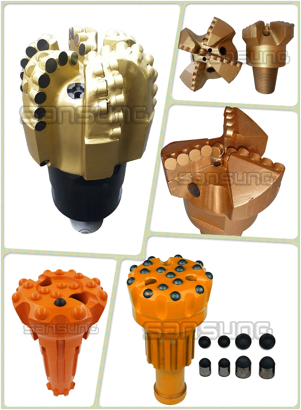 Polycrystalline Synthetic Diamond Compact Bit PDC Cutter for Oil Drilling and Mining Bit
