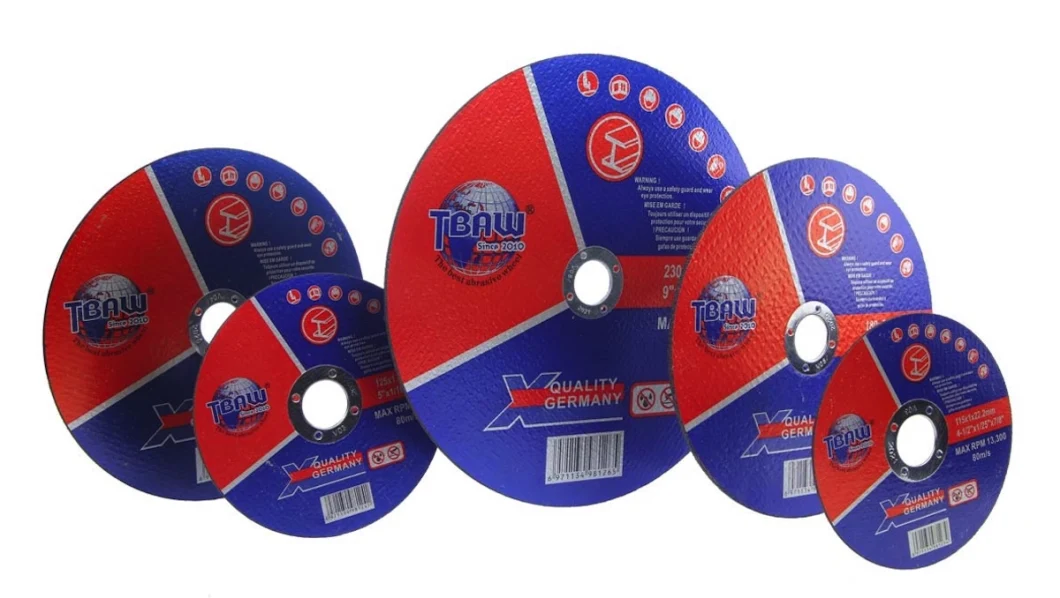 6'' 150mm Europe Type Resin Bond Abrasive Cutting Wheel for Cut off Tools