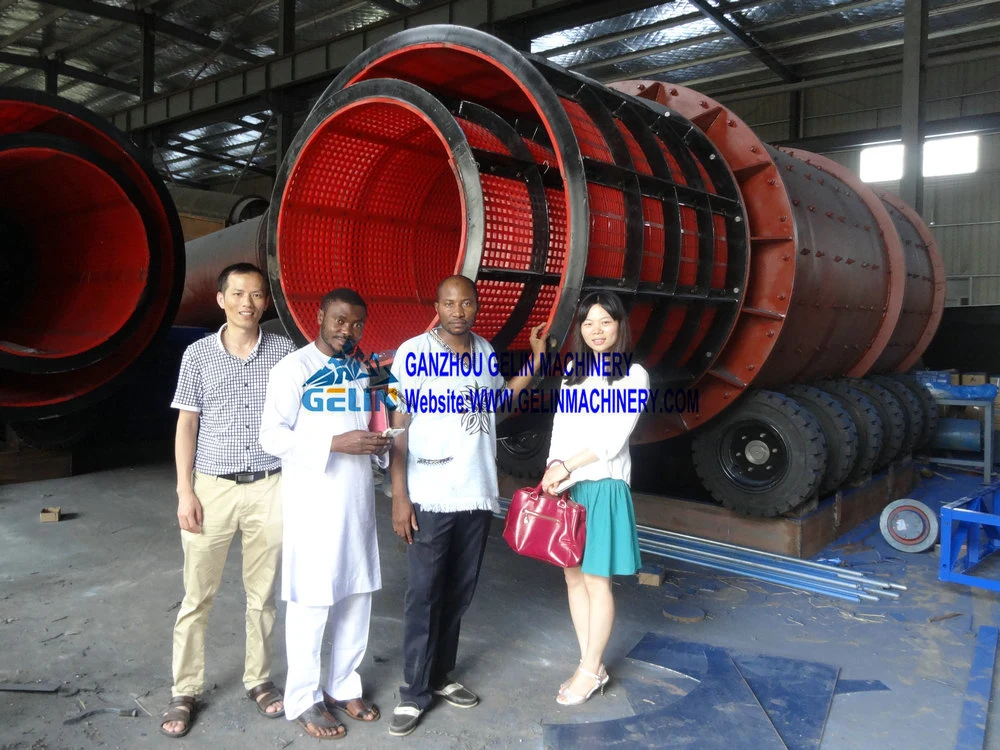 Mobile Rotary Scrubber Trommel China Mining Machine Supplier Price for Alluvial Sand Gold Diamond Mining Washing