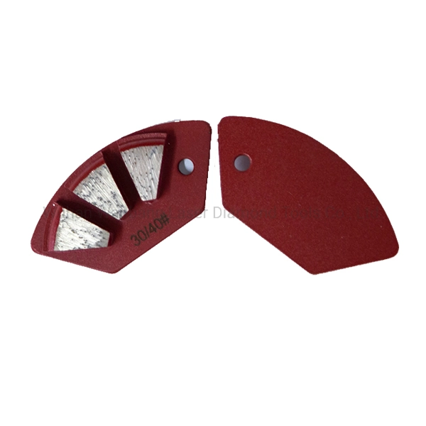 Single Bar Segment Concrete Trapezoid Grinding Diamond Plate Grinding Shoes