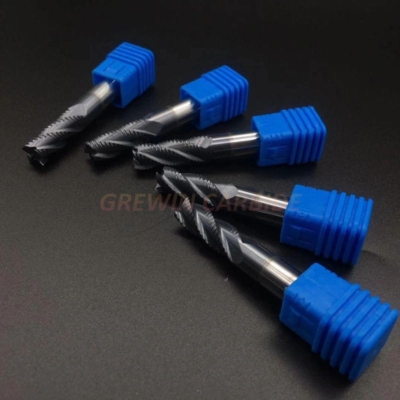 Gw Carbide - Solid Carbide Hard Metal 3 Flute Roughing End Mill, CNC Roughing Milling Cutter