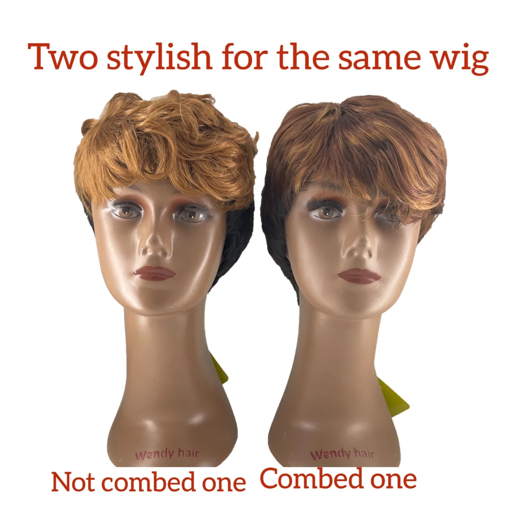 China Supply Ombre Heat Resistance Synthetic Wholesale Wig No Lace Short Synthetic Wigs