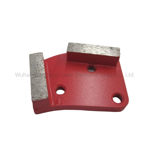 Single Bar Segment Concrete Trapezoid Grinding Diamond Plate Grinding Shoes