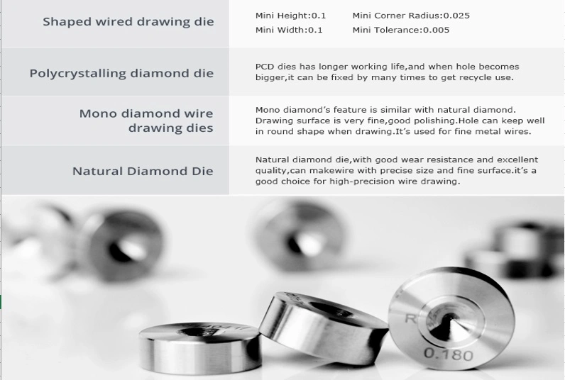 Copper Wire PCD Blanks Diamond Polycrystalline Wire Drawing Dies