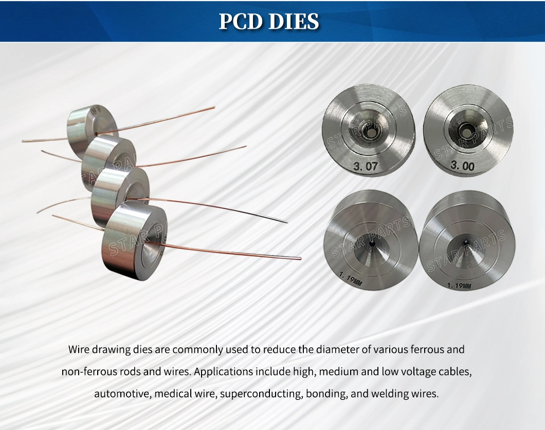 Polycrystalline Diamond PCD Wire Drawing Dies PCD Dies for Copper Wire
