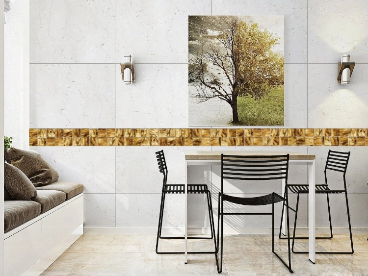 Building Material Amber 3D Diamond Glass Kitchen Tiles Wall Sticker Mosaic