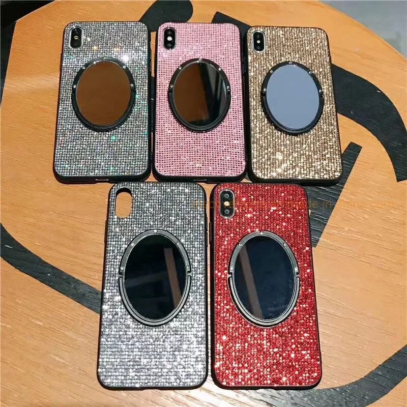 China Supplier Diamonds Phone Case with Mirror Case for iPhone 6/7/8plus Xs Max