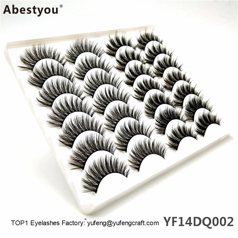 Abestyou Wholesale 2020 Fashion Synthetic 3D Mink Lashes Extension False Eyelashes with Customized Diamond Box
