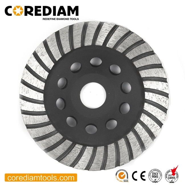 Good Quality 115mm Sintered Turbo Type Cup Wheel for Stone Grinding /Diamond Tools