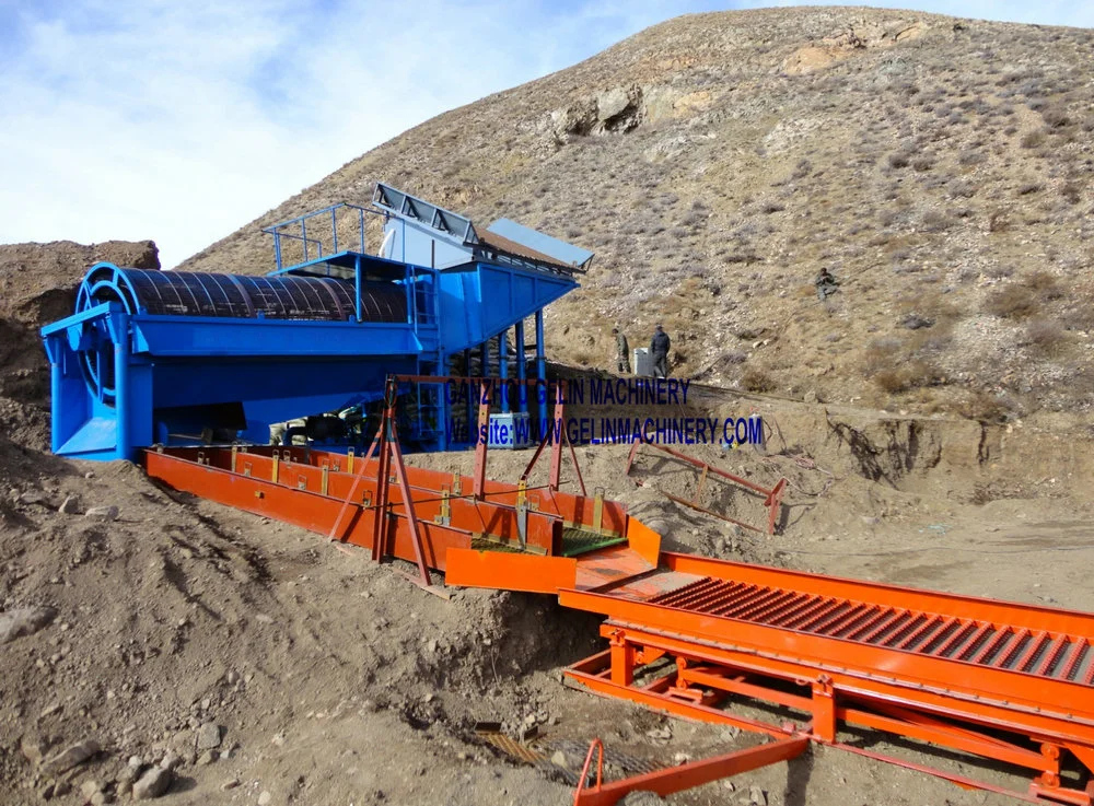 Mobile Rotary Scrubber Trommel China Mining Machine Supplier Price for Alluvial Sand Gold Diamond Mining Washing