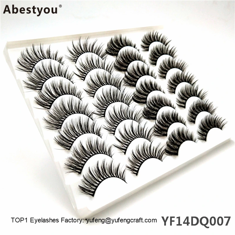 Abestyou Wholesale 2020 Fashion Synthetic 3D Mink Lashes Extension False Eyelashes with Customized Diamond Box