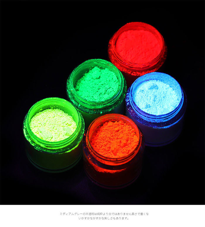 12-Color Fluorescent Series Barbie Powder Set Laser Phototherapy Nail Polish Powder