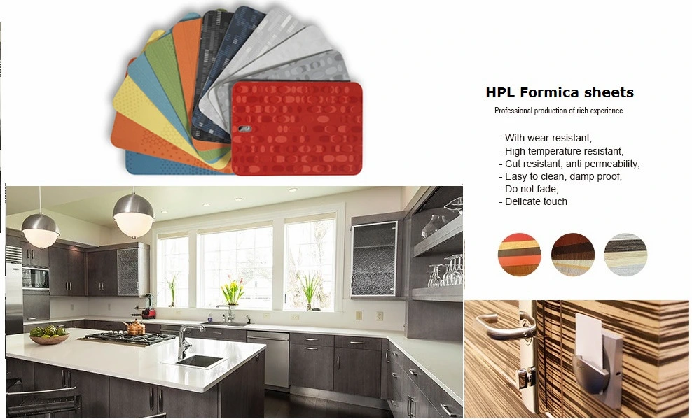Eo-Friendly Fire-Resistant HPL Sheet / Cabinet Skin / Furniture Skin