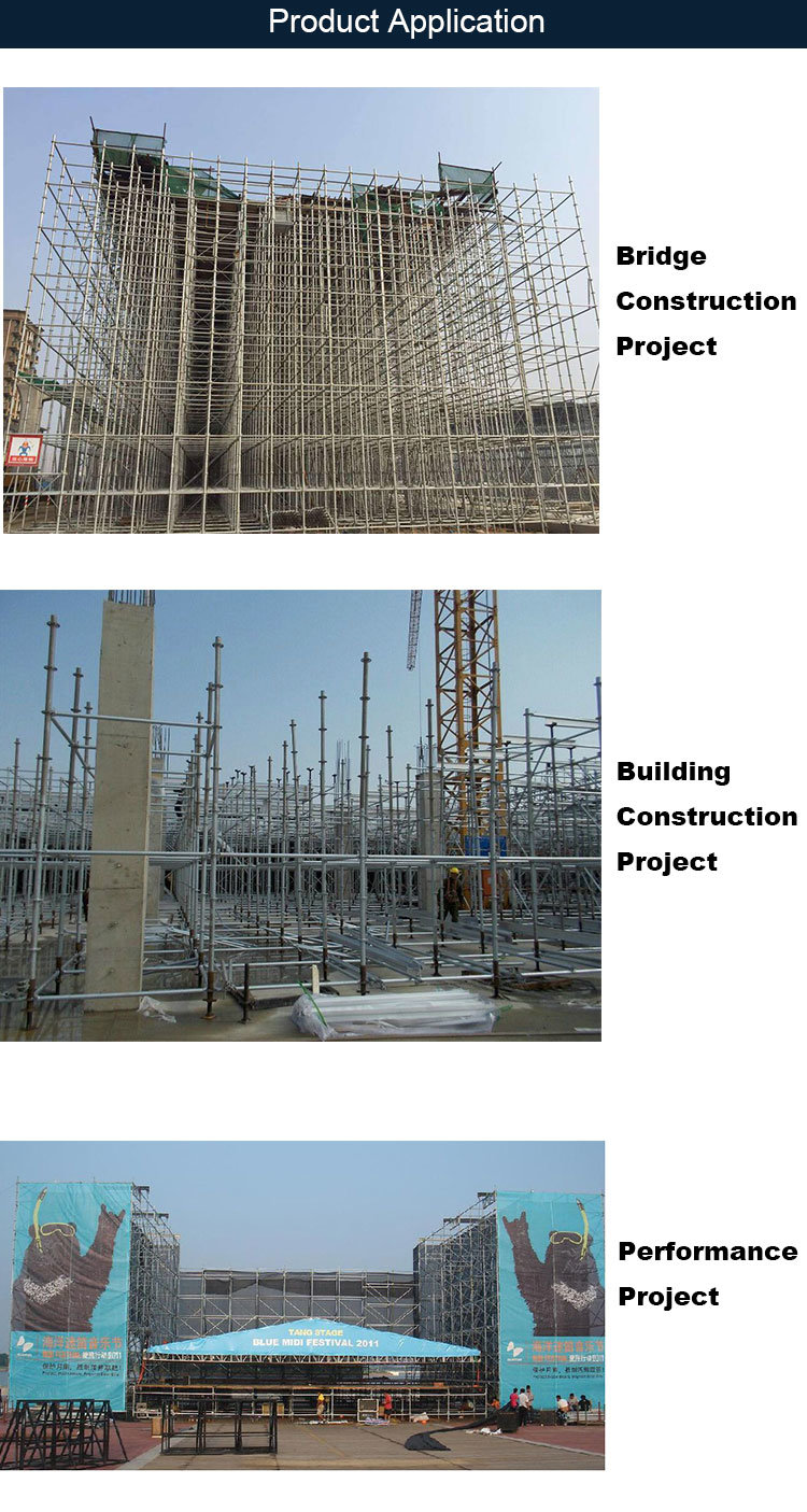 Construction Galvanized Walk Through Main Frame Scaffolding for Decoration Building Material