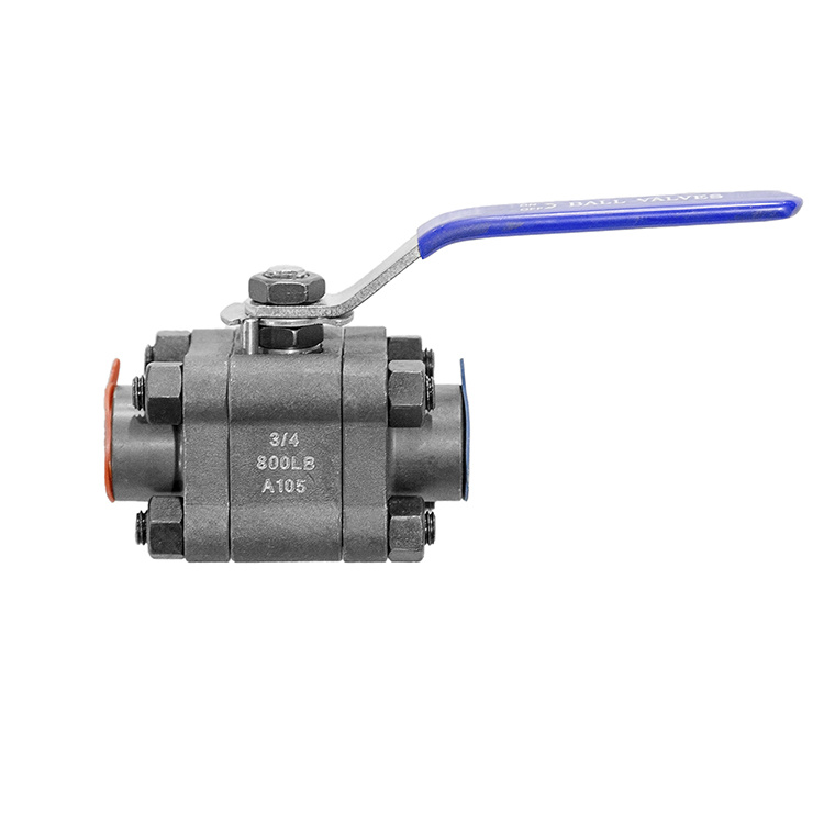 Three-Piece Ball Valve Forged Ball Valve Soft Seal Ball Valve A105 Ball Valve