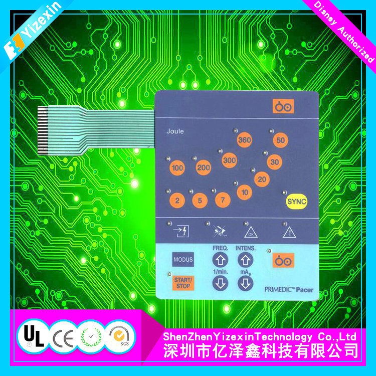 Touch Screen Light Control Membrane Switch with No Wire No Battery