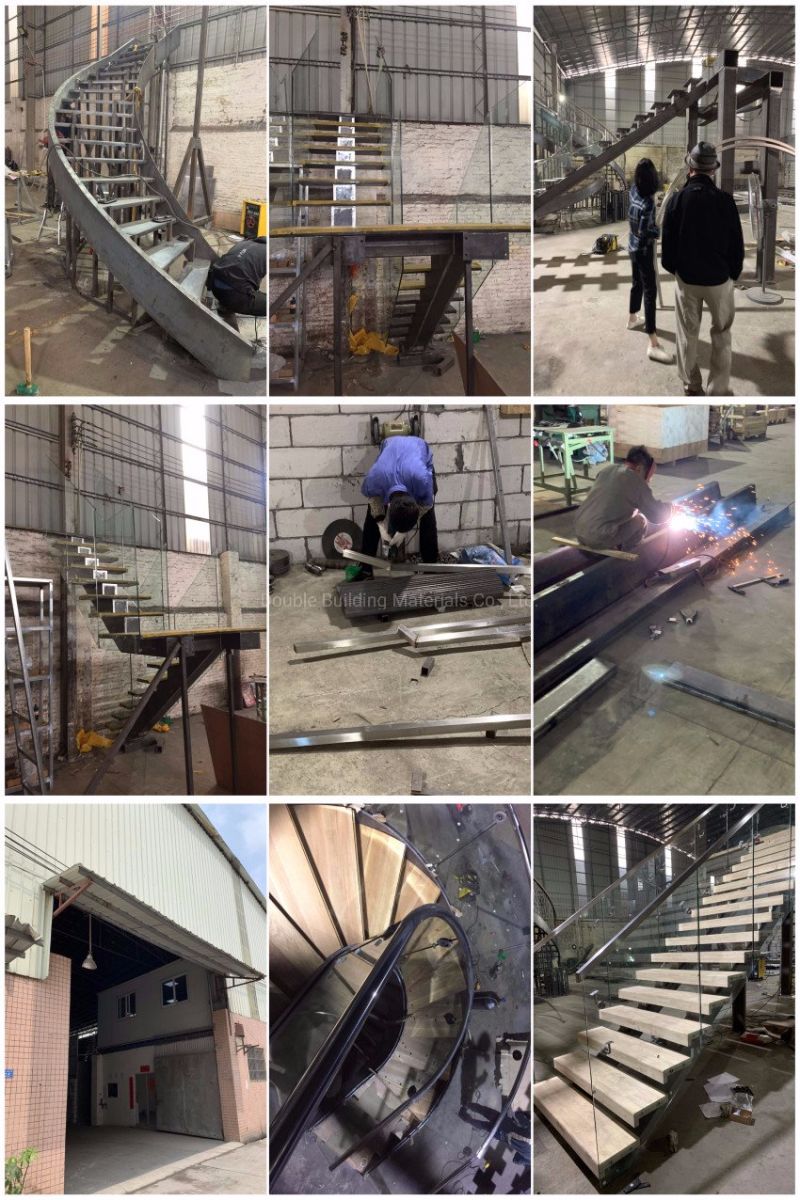 Outdoor Hot Glavanizing Staircase / Prefabricated Steel Staircase / Iron Staircase