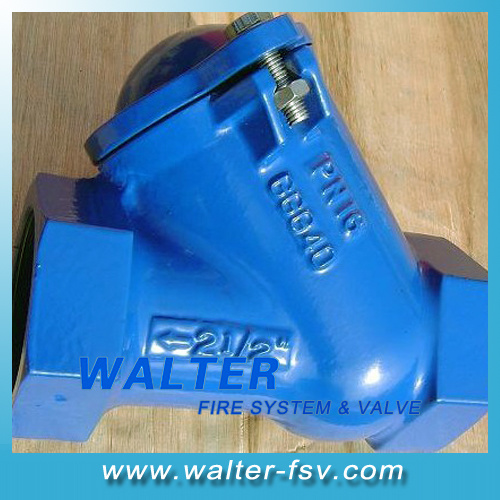 Cast Iron Threaded Ended Ball Type Check Valve
