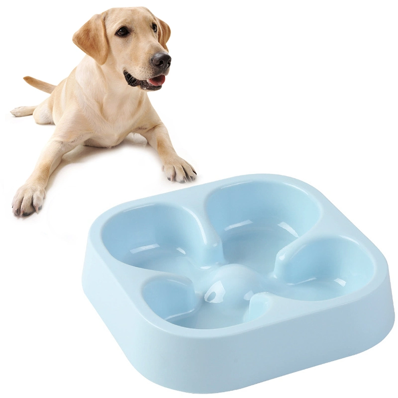 1PC Dog Pet Bowl Slow Feeder Puppy Cat Anti Choking Eating Dish Bowl (Sky-Blue)