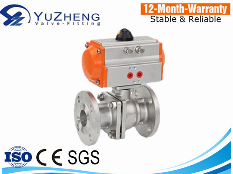 Stainless 304/316 Pneumatic/Electric Actuator/Flanged Ball Valve