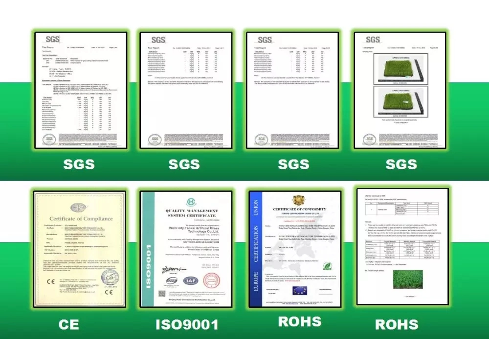 Flame-Retardant Anti-UV Artificial Football Turf