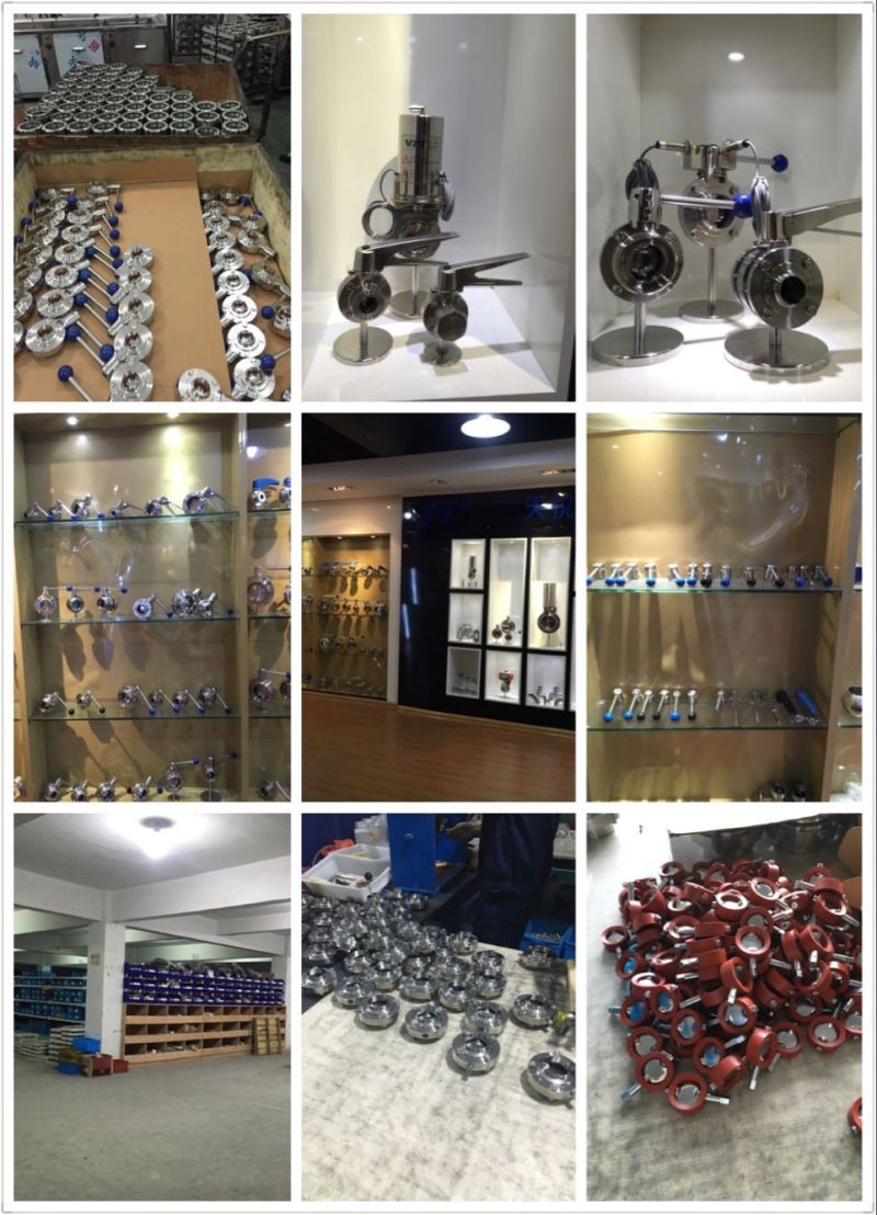 Stainless Steel Pneumatic Butterfly Clamped Control Valve for Food Grade