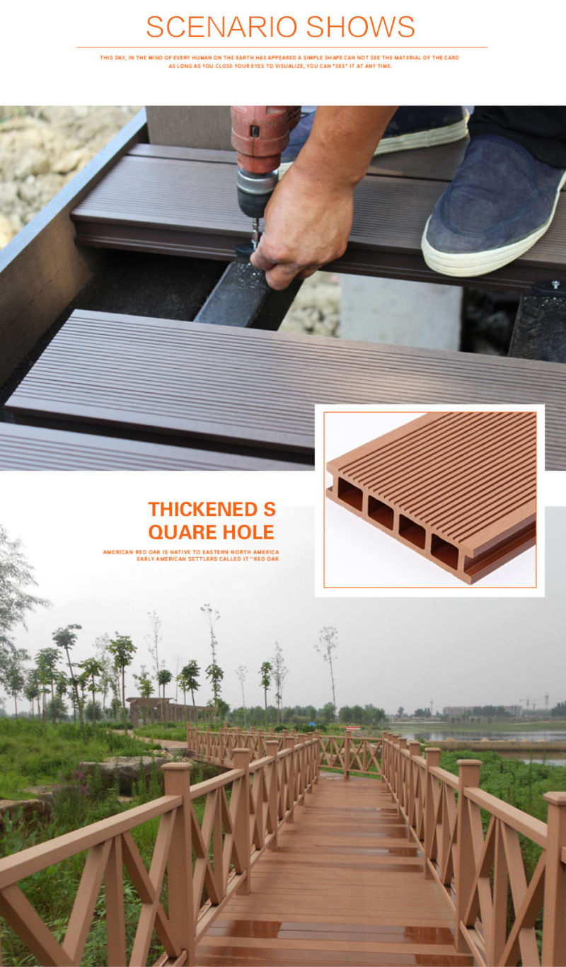 Swimming Poor WPC Flooring for Outdoor Wood Palstic Composite Decking