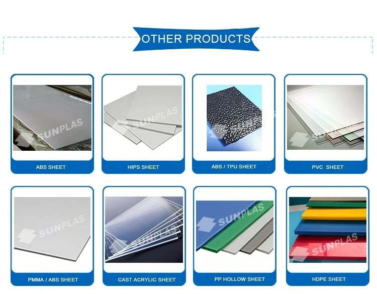 ABS Sheet for Vacuum Forming Advertisement Signage /Plastic Products