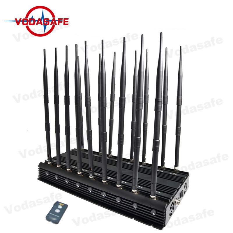 18 Antennas Fixed Model Cell Phone Scrambler 2g 3G 4G WiFi 5.2g 5.8g Lojack Mobile Phone Blocker