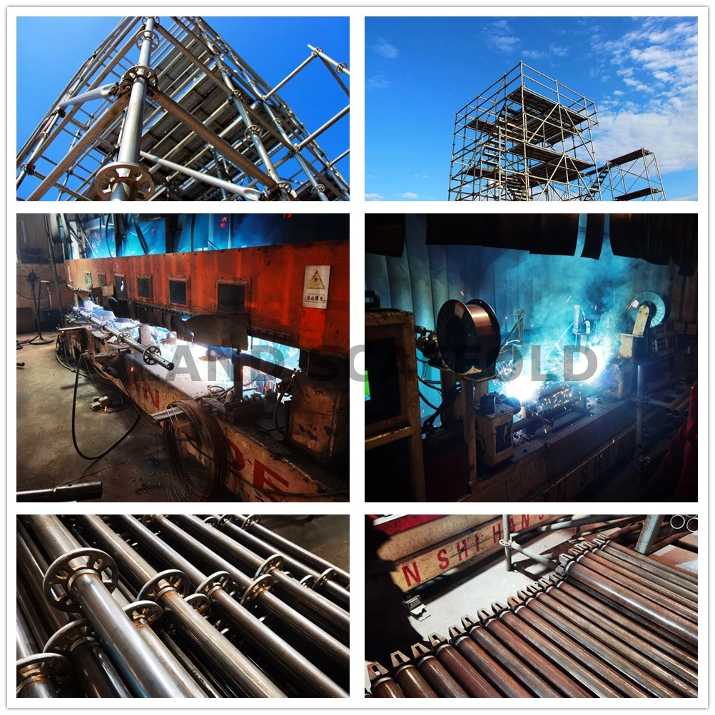 Q355 Ringlock Scaffold with Steel Catwalk Galvanized Steel Scaffolding Plank China Manufactory ISO 9001