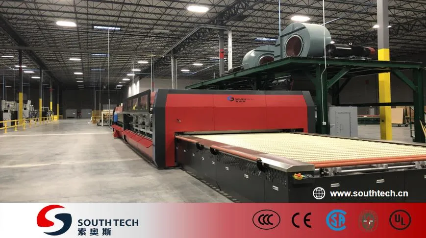Southtech Intelligent Heating Control Flat Glass Tempering Machinery with Latest Passing Technology (TPG series)