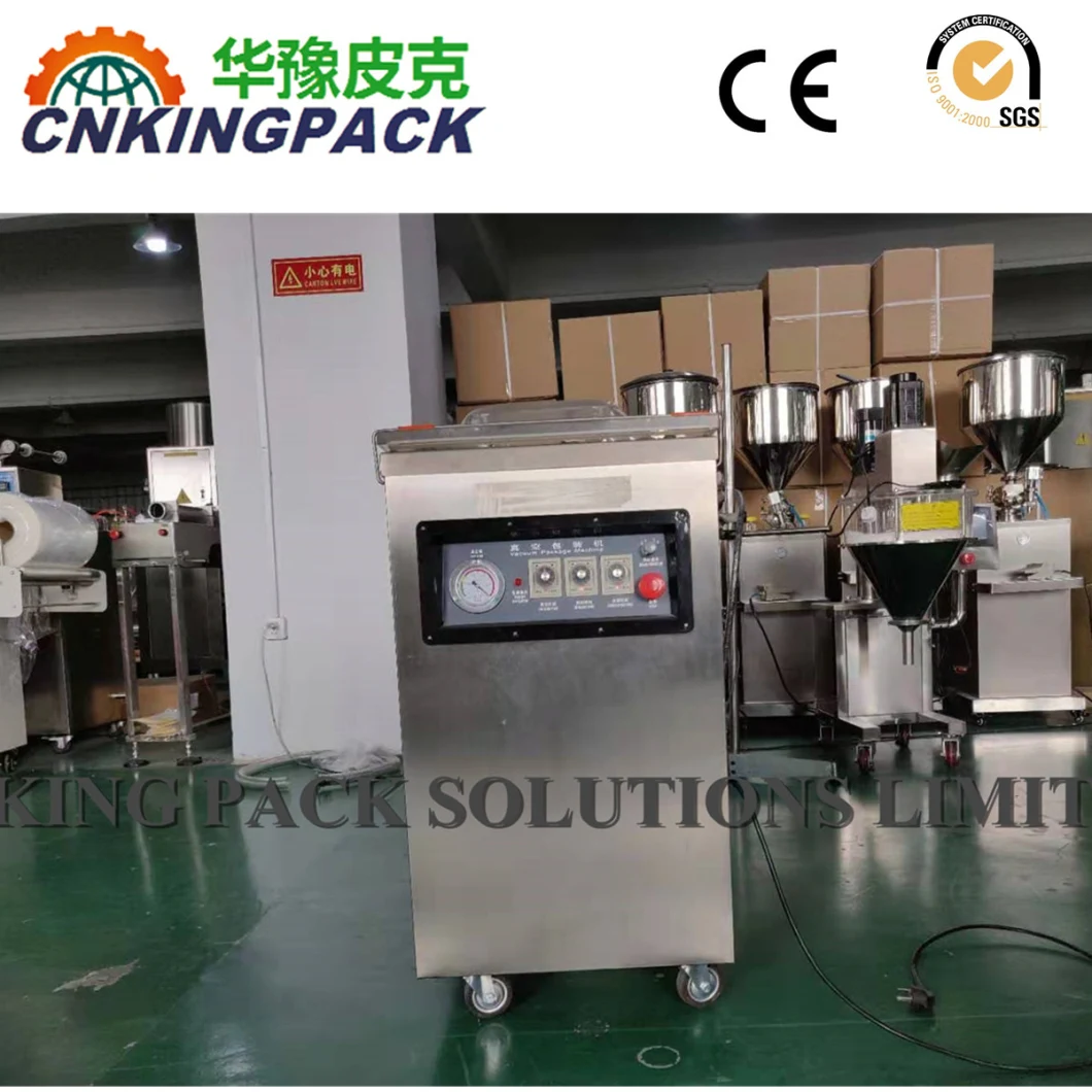 Hot Selling Single Room Rice Chicken Pork Beef Ready Cooked Food Vacuum Sealing Packing Machine