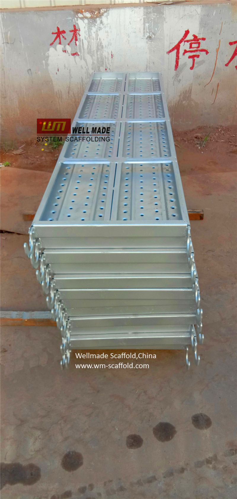 Scaffolding Steel Catwalk /Walking /Metal Boards Scaffold Planks with Hooks