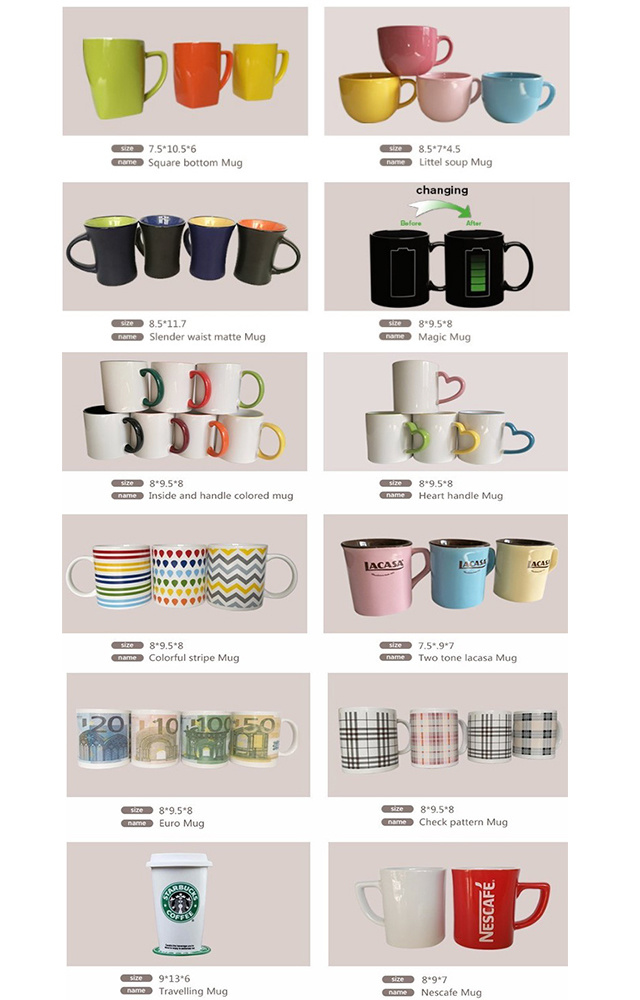 Ceramic Mug with Logo, Stoneware Mug, Porcelain Mug with Print